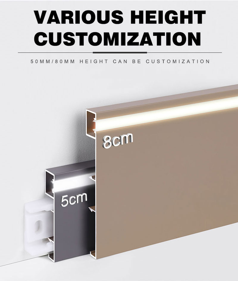 Modern Style metal skirting Zócalo metálico de estilo moderno