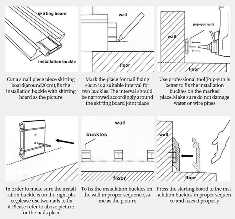 Z&oacute;calo de PVC de f&aacute;cil instalaci&oacute;n 