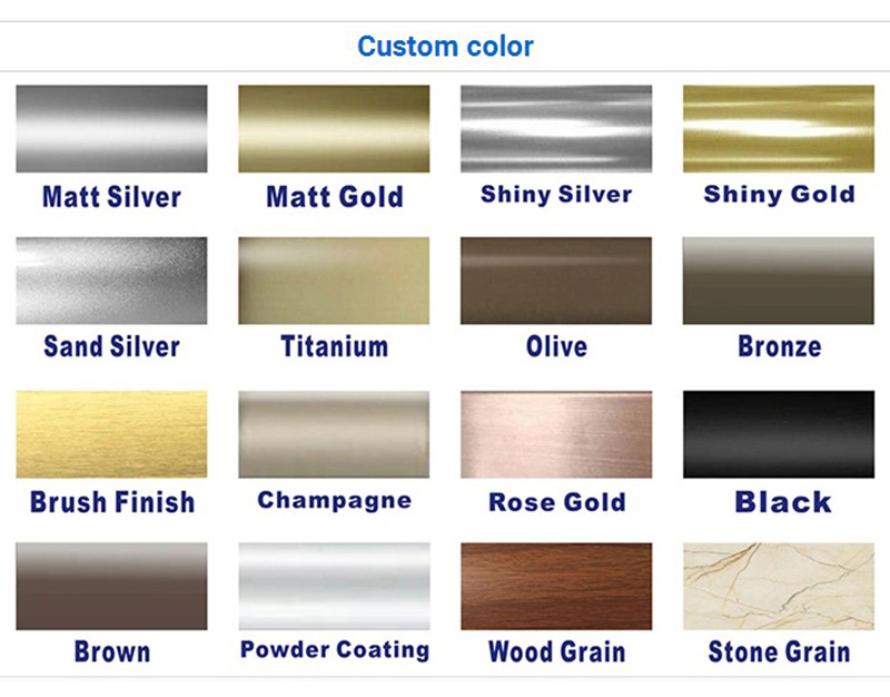 Moldura de transici&oacute;n de piso de varios colores