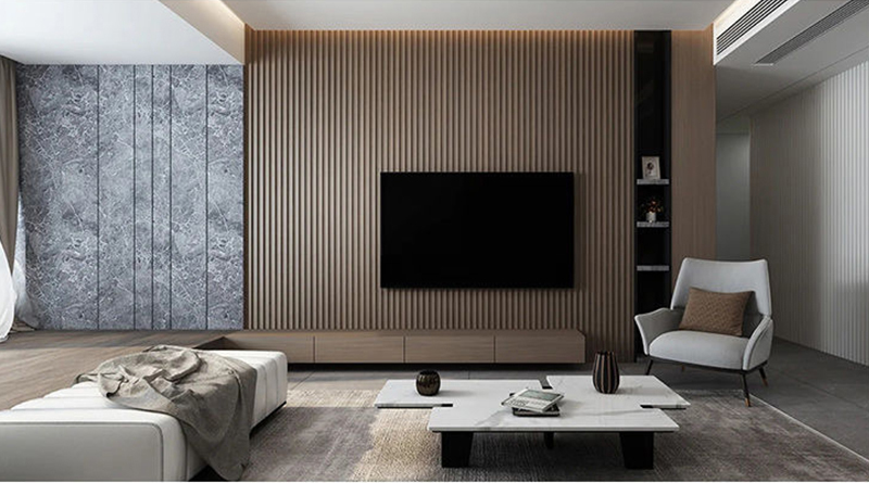 interior del panel de pared wpc