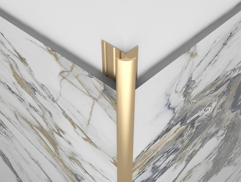 F&aacute;cil instalaci&oacute;n Ajuste de azulejos de esquina exterior