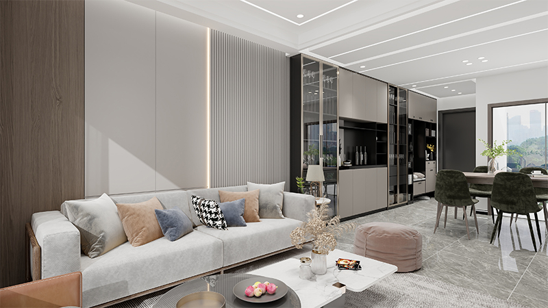 Paneles de pared interiores de PVC de diferentes formas