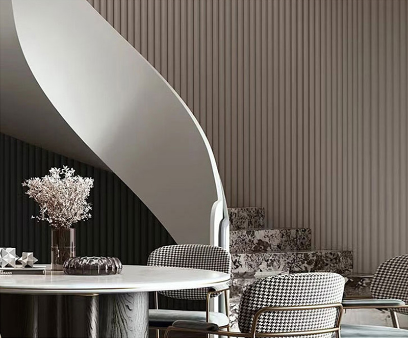 Tablero de panel WPC de grano de madera