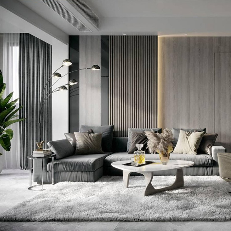 Interior de paneles de pared WPC de estilo moderno