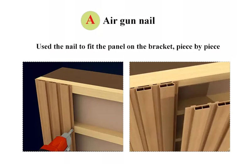 Paneles de pared de madera estriada