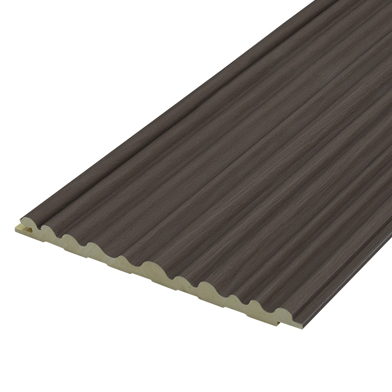 Paneles de pared de madera estriada