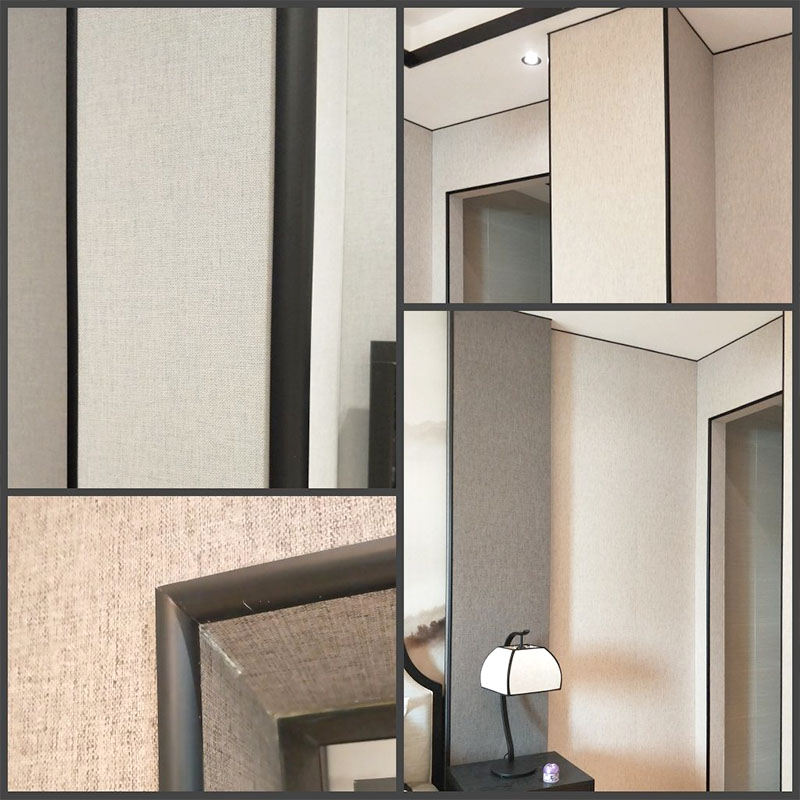 moldura de borde de teja de aluminio