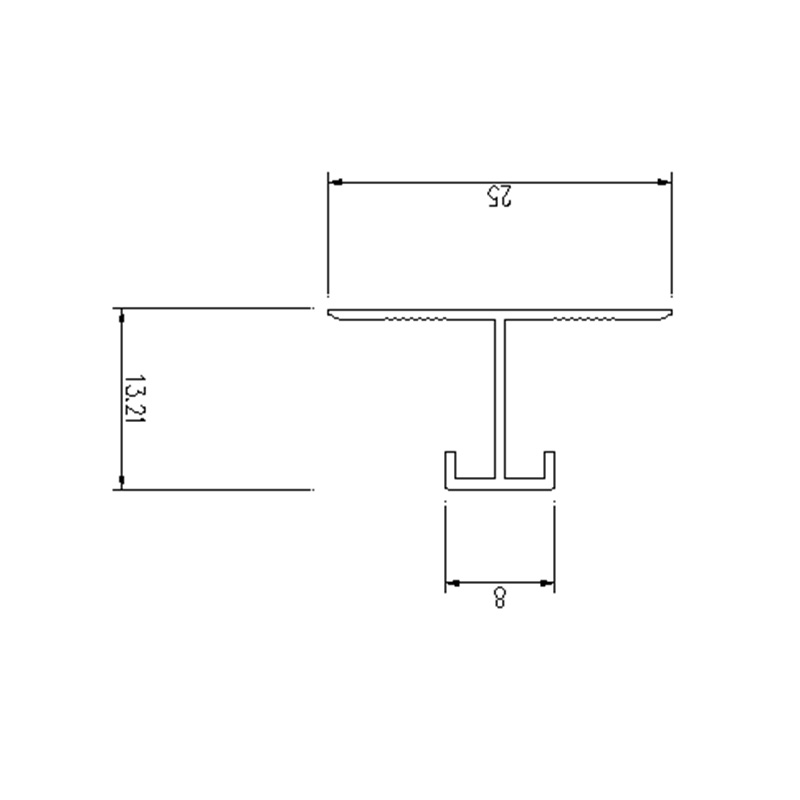 Borde de baldosas en forma de T de durabilidad