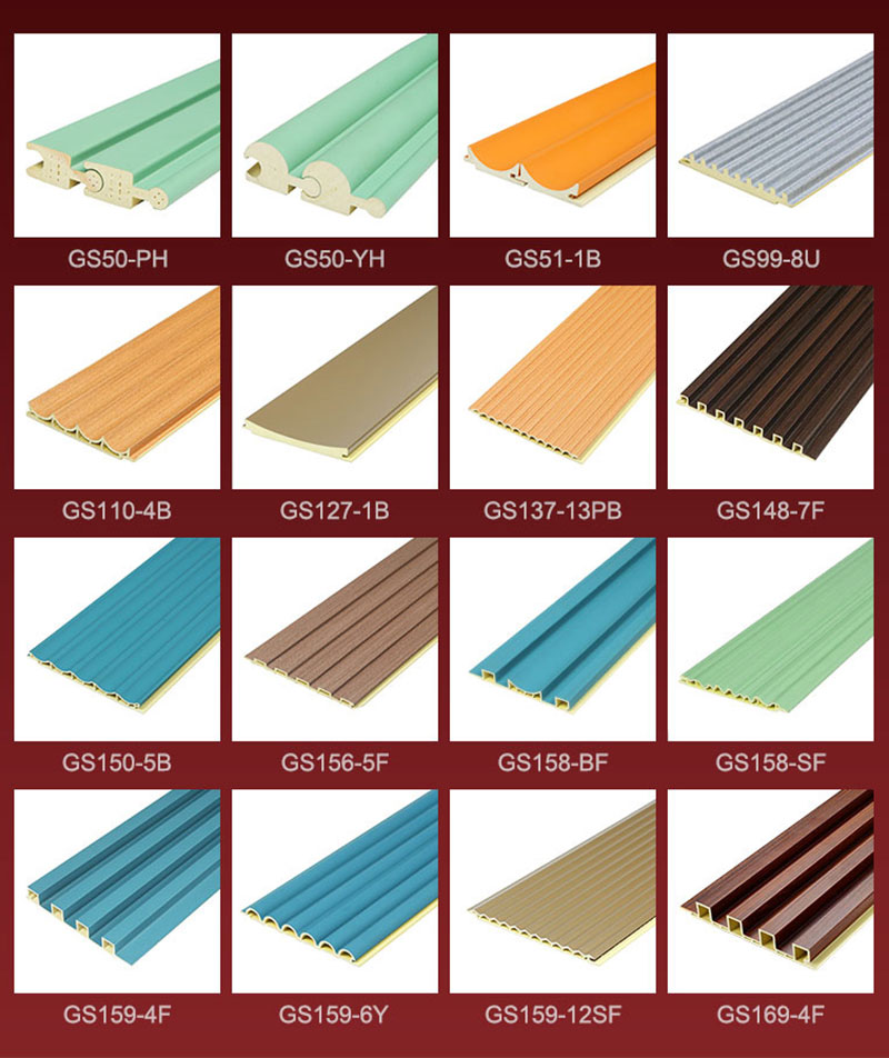 Panel de pared estriado de WPC de lujo