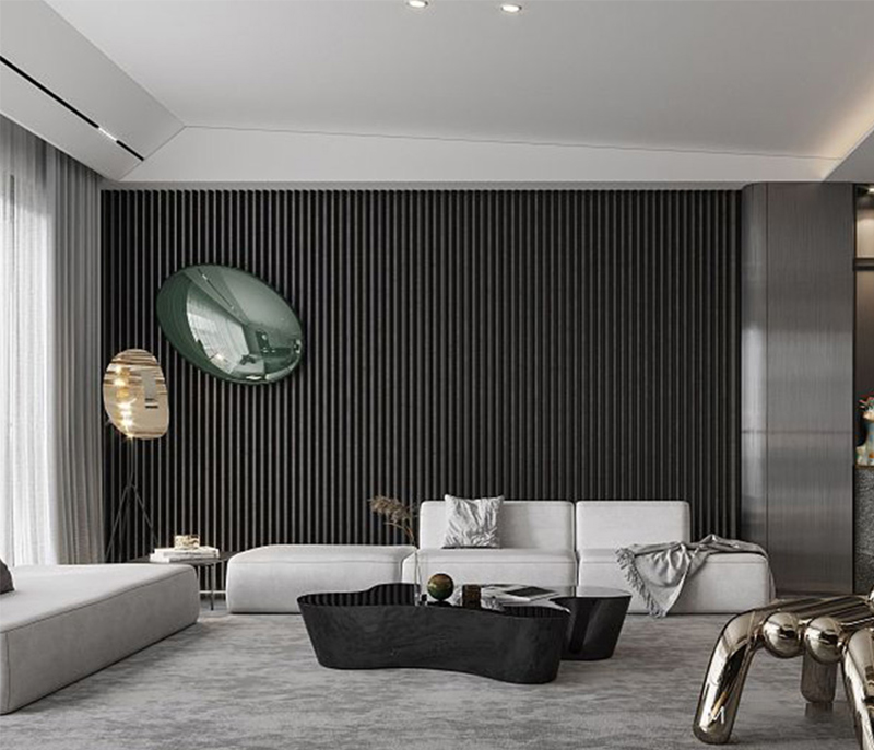 panel de pared moderno de wpc