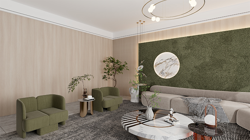 panel de pared acanalado