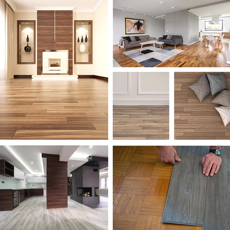 Pisos de tablones de vinilo con apariencia de madera est&eacute;riles