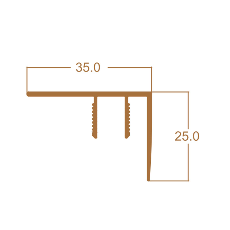 Borde de borde de escalera de azulejos