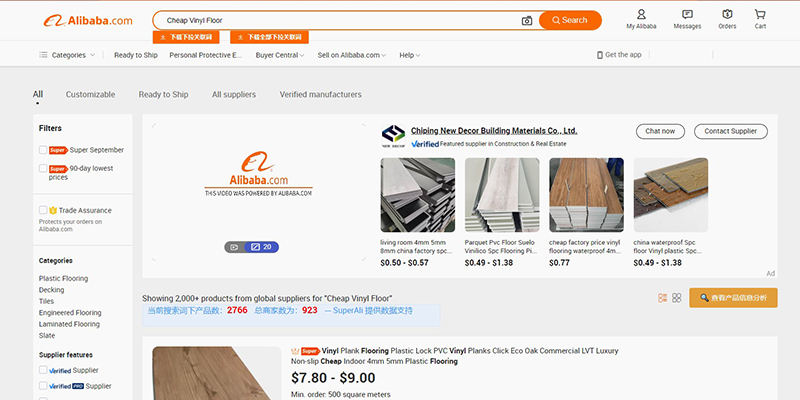 Piso de vinilo barato