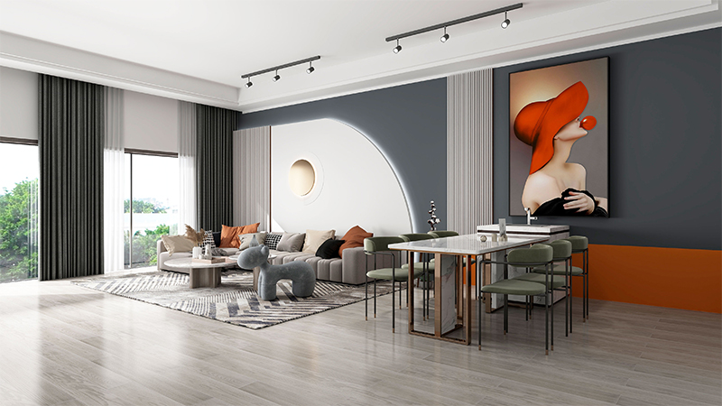 Muestra gratuita de paneles de pared interiores de PVC