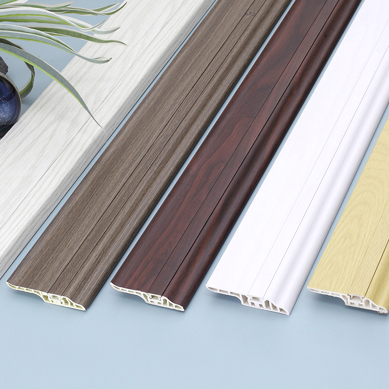 Perfil de rodapi&eacute; de PVC ign&iacute;fugo