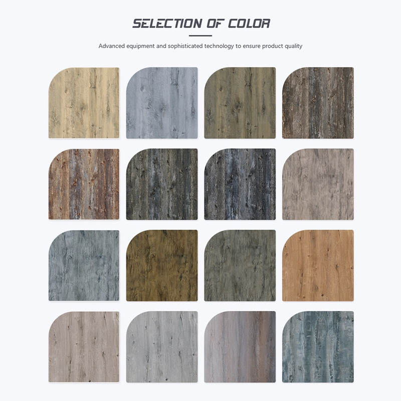 Piso de vinilo barato de grano de madera