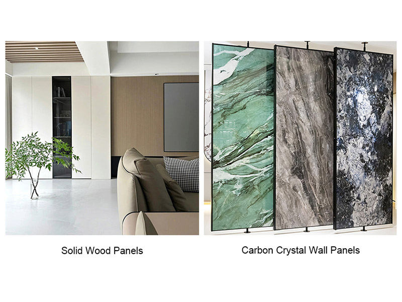 Paneles de madera maciza versus paneles de pared de cristal de carbono: una guía completa