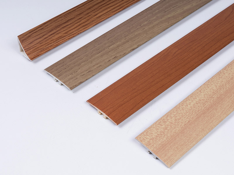 Tira de umbral de puerta con apariencia de madera de PVC de 42 * 6,6 mm