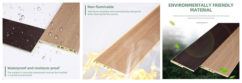 Rodapi&eacute; tipo l&aacute;piz de PVC de 100*12 mm