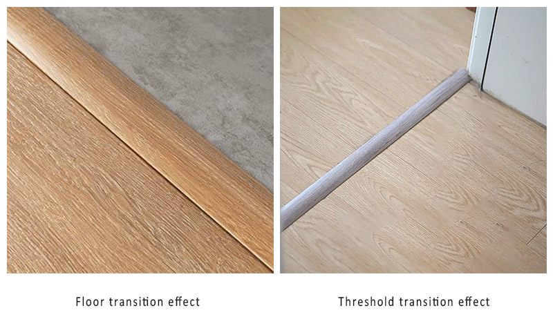 Tira de transici&oacute;n de umbral en forma de arco de PVC de 42*7,5 mm