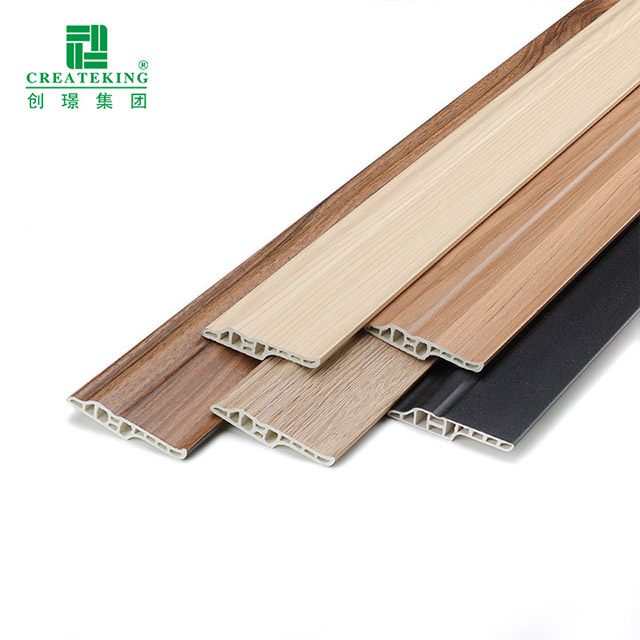 Zócalo hueco de múltiples cavidades de PVC de 70 * 16 mm