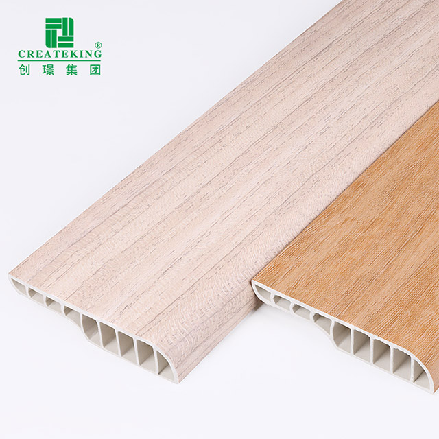 Rodapié tipo lápiz de PVC de 75*15 mm