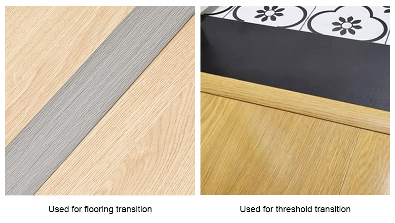 Tira de transici&oacute;n de piso en forma de T de PVC de 40 * 7,5 mm