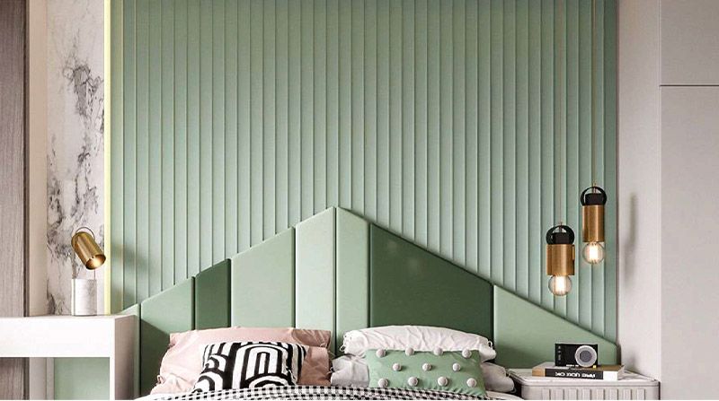 Paneles de pared de WPC de arco interno de 210 * 15 mm