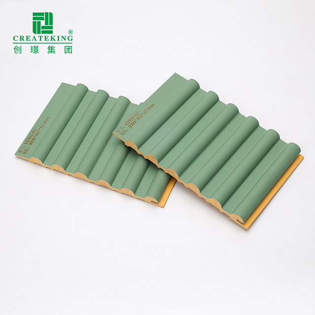 Panel de pared sólido semicircular exterior de PVC de 156 * 12,8 mm