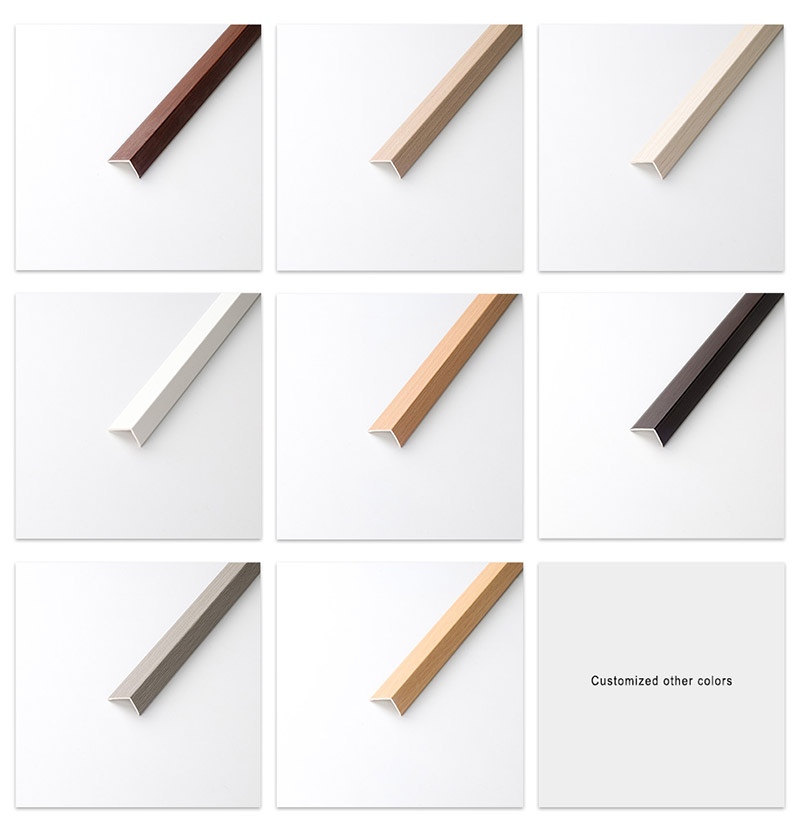Tiras de borde de piso de madera maciza en forma de L de 30 * 20 mm