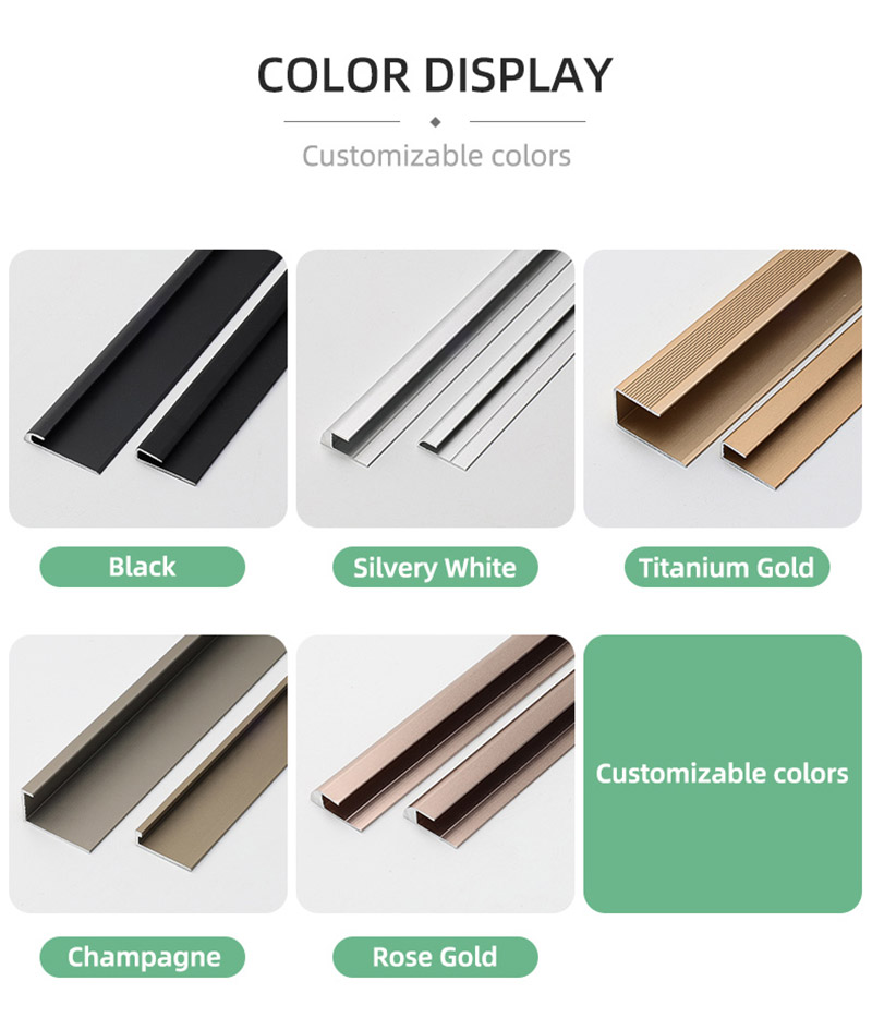 Moldura de piso de borde cuadrado