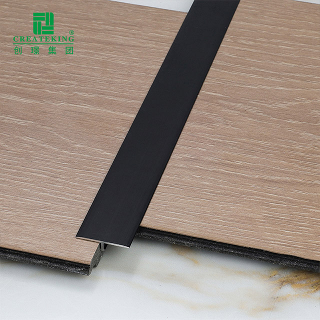 Moldura de piso de aleación de aluminio en forma de T de 25x5,9 mm