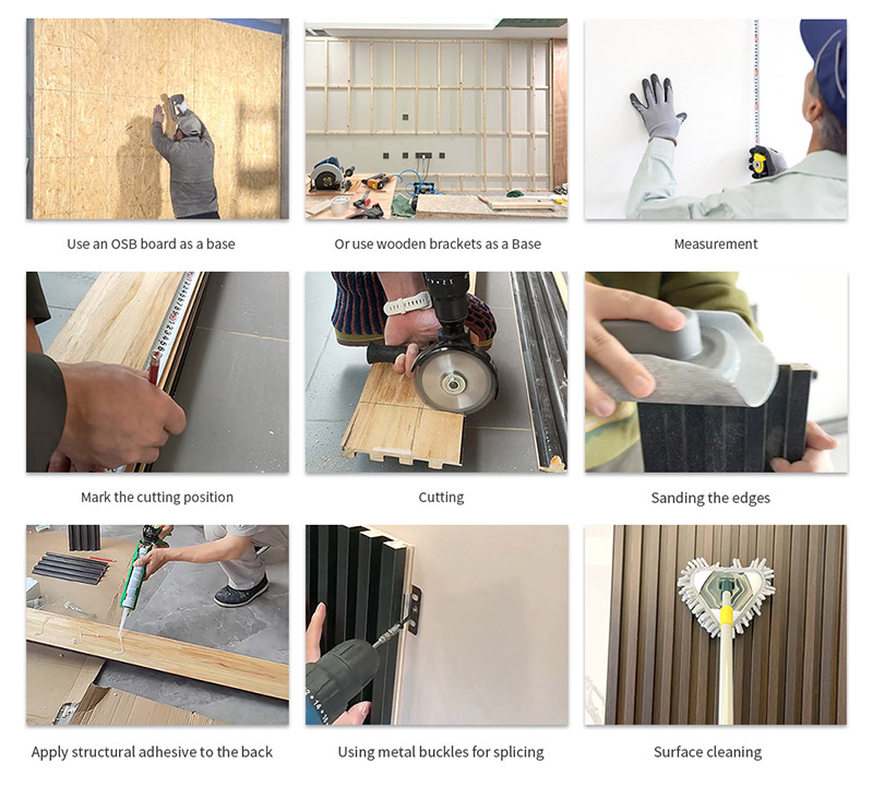 Proceso de instalaci&oacute;n del panel de pared WPC