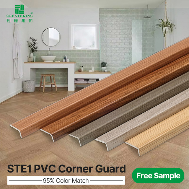 Tiras de borde para pisos laminados en forma de L de PVC de 24 * 10 mm