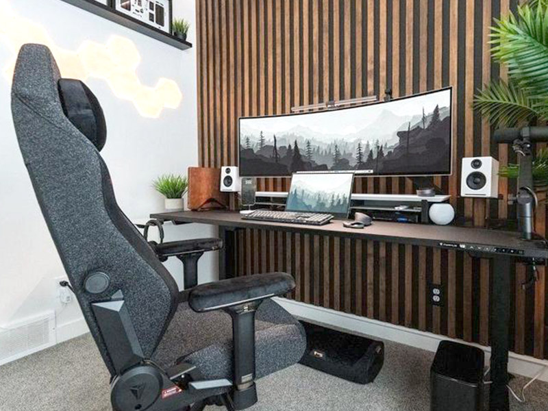 ¿Cómo se agrega creatividad a la pared de acento de su oficina?