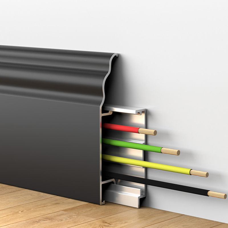 Zócalo de aleación de aluminio estilo francés de 50*12 mm