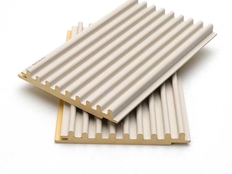Paneles de pared estriados s&oacute;lidos semicirculares de 99,5 x 15 mm