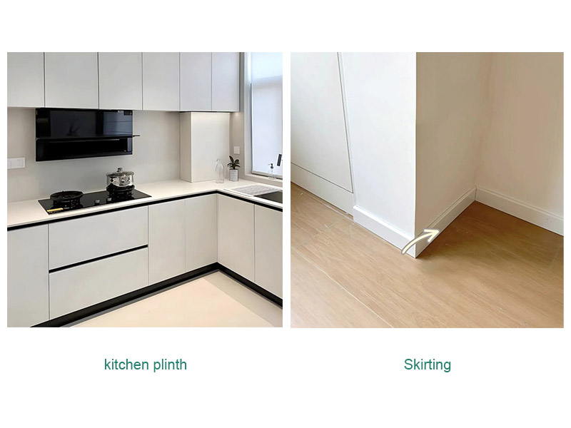 ¿Cuál es la diferencia entre un zócalo de cocina y un rodapié?