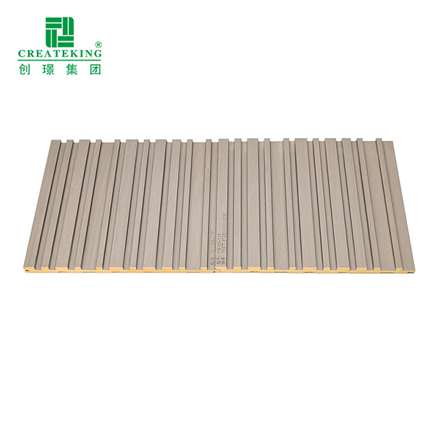 Paneles de pared estriados sólidos de PVC antimoho de 165 * 7,8 mm