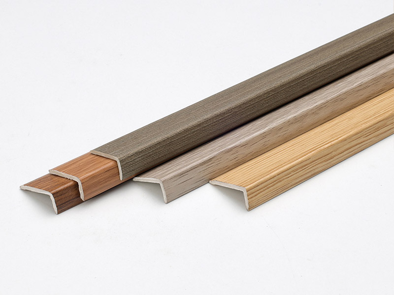 Tiras de borde para pisos laminados en forma de L de PVC de 24 * 10 mm