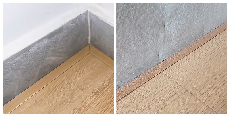 Tira de borde de suelo laminado en forma de L de PVC de 20*10 mm