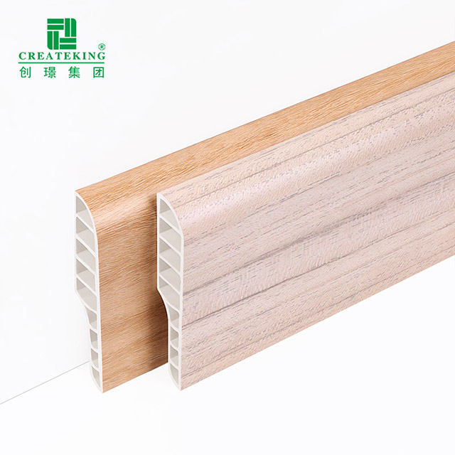 Rodapié tipo lápiz de PVC de 75*15 mm