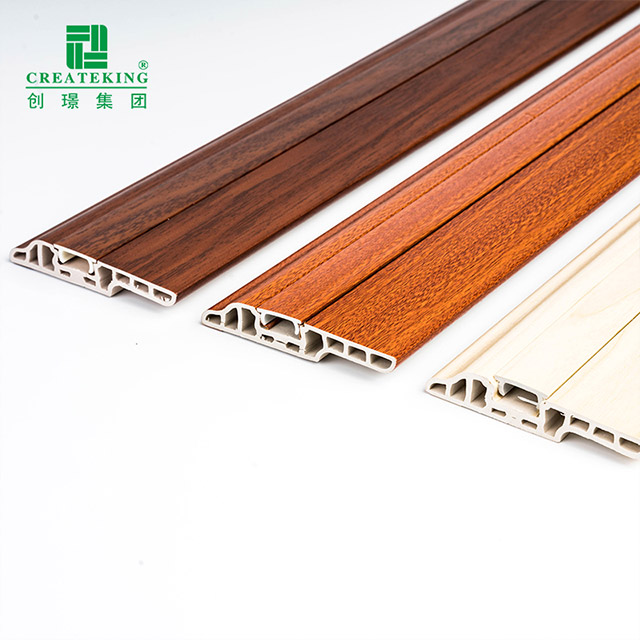 Zócalo de clavos ocultos de PVC de 70 * 14 mm