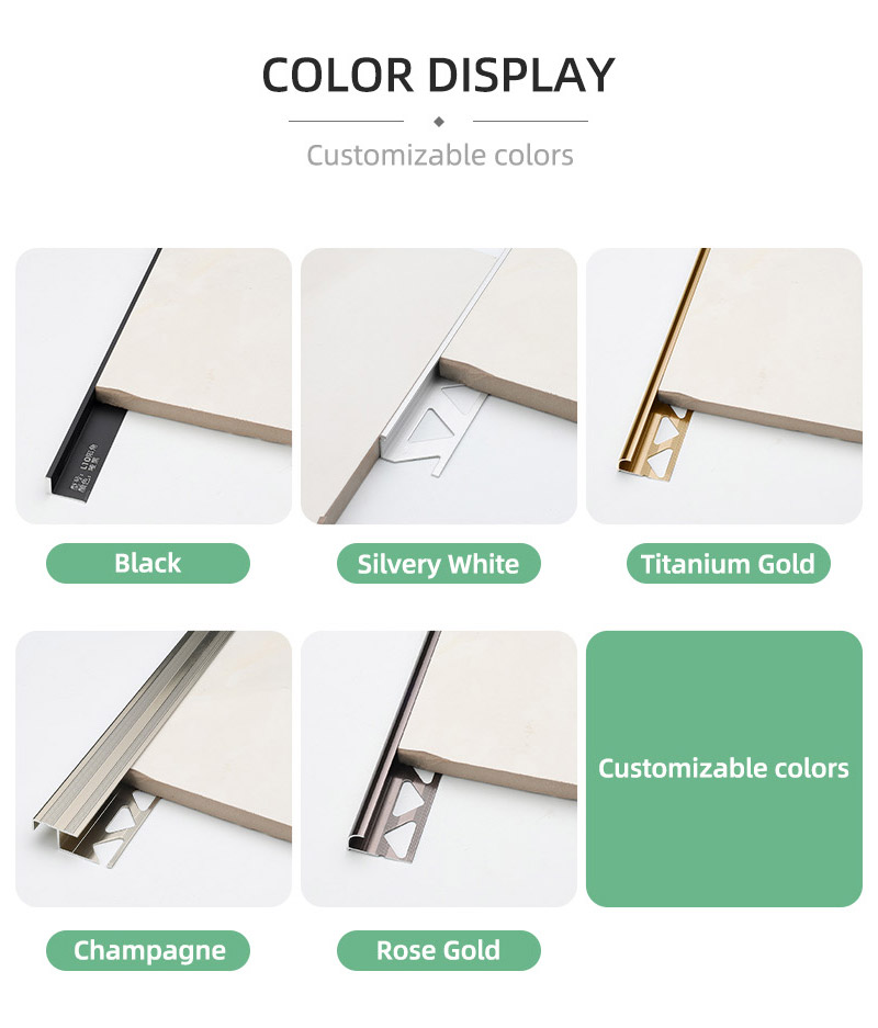 Borde de azulejo en forma de C