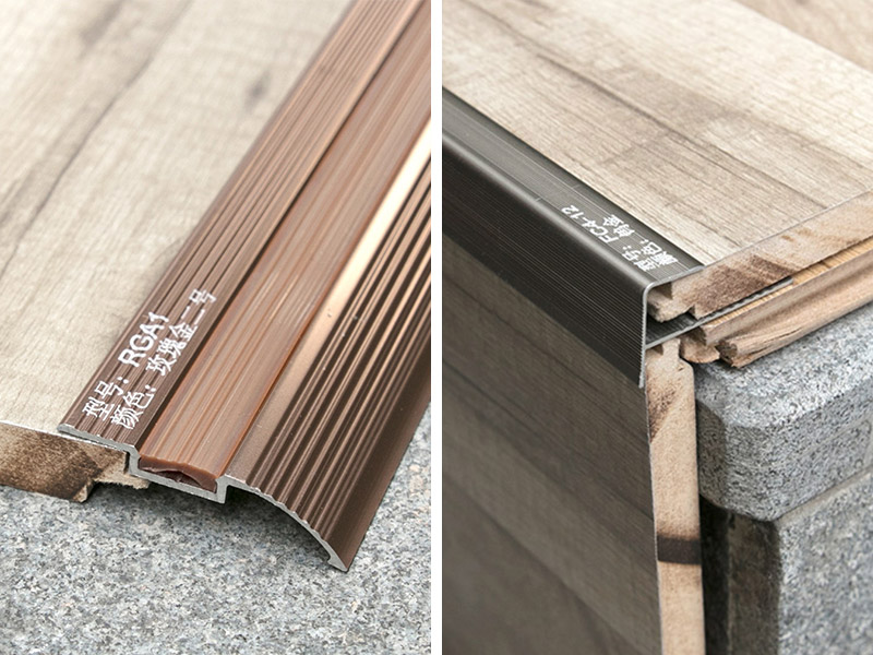 Tiras de borde de escalera de aleaci&oacute;n de aluminio