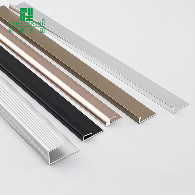 Tira embellecedora de piso de aleación de aluminio en forma de C de 8x4,5 mm