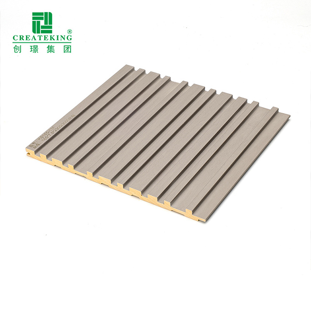 Paneles de pared estriados sólidos de PVC antimoho de 165 * 7,8 mm
