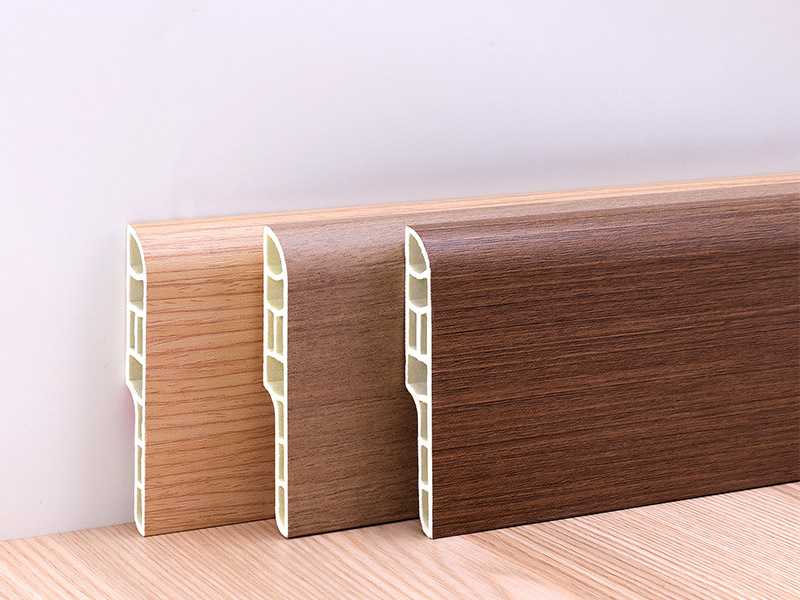 Rodapi&eacute; tipo l&aacute;piz de PVC de 70*12 mm