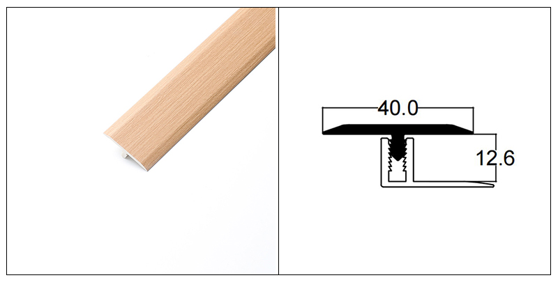 Bordes de suelo en forma de T de PVC